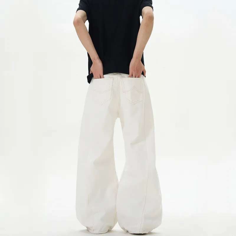 PISYPOX Jeans Unisex White-5