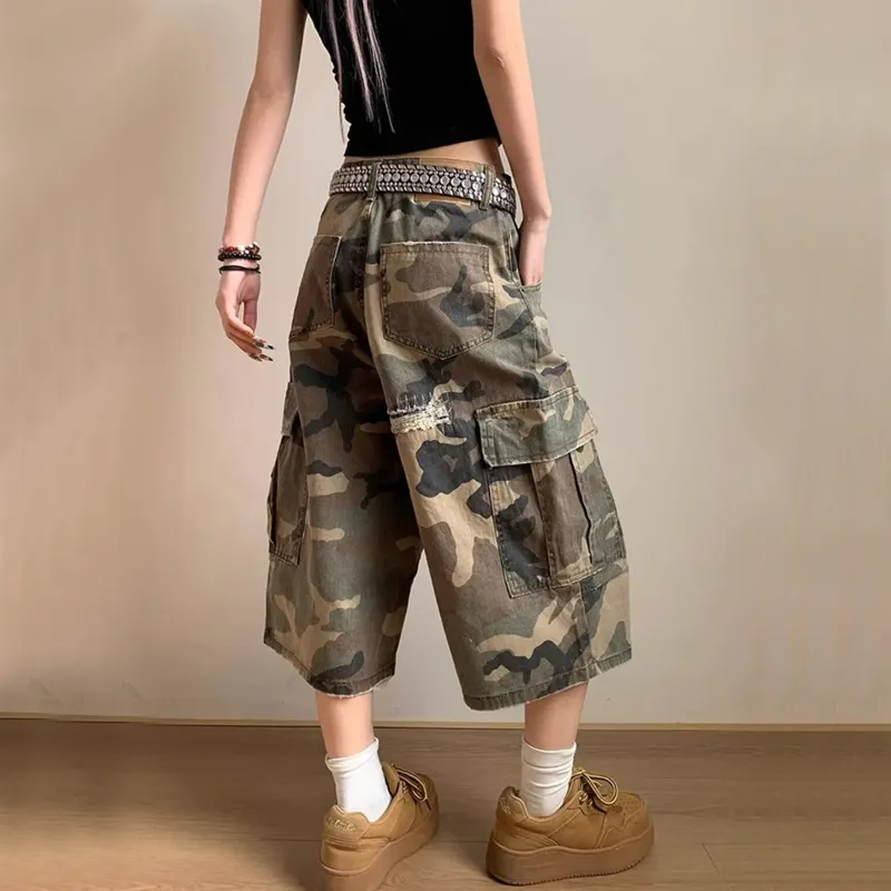 PISYPOX Cargo Shorts Unisex Camouflage-5