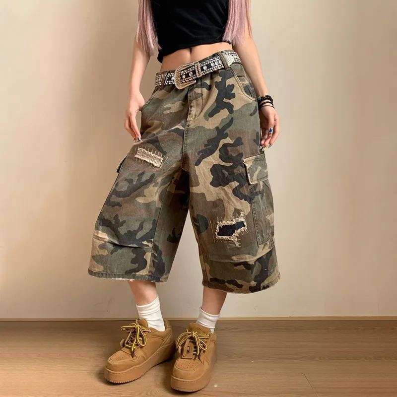 PISYPOX Cargo Shorts Unisex Camouflage-1