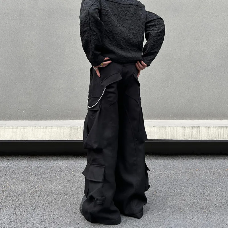 PISYPOX Cargo Pants Unisex Black-3