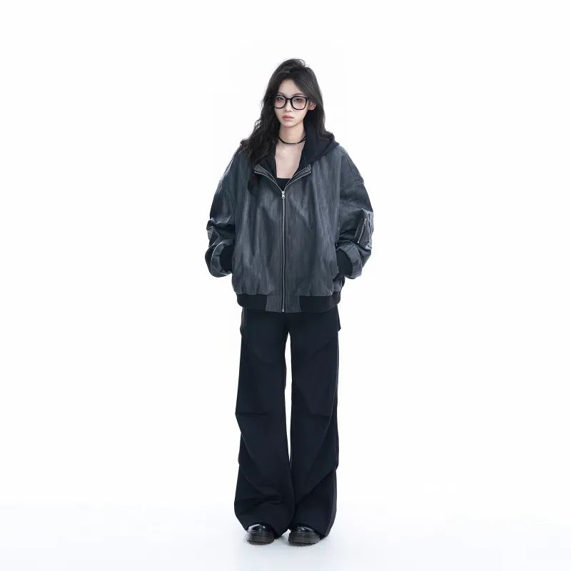 PISYPOX Jacket Unisex Black Gray-4