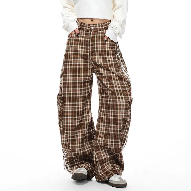 PISYPOX Casual Pants Unisex Coffee-2