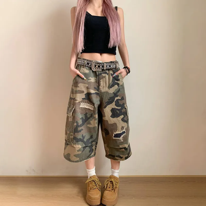 PISYPOX Cargo Shorts Unisex Camouflage-2