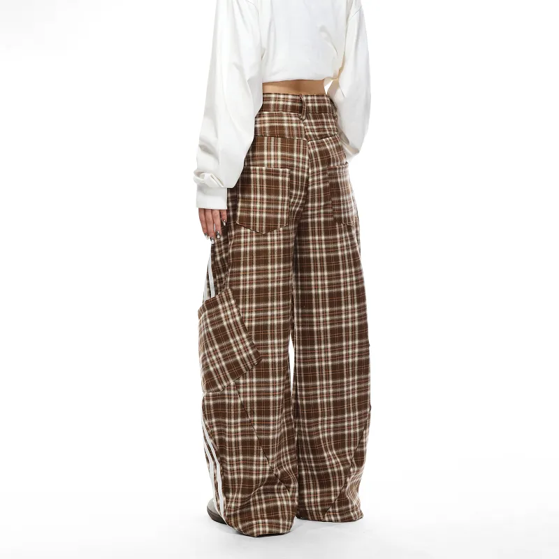 PISYPOX Casual Pants Unisex Coffee-3