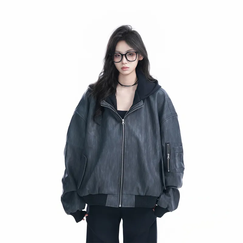 PISYPOX Jacket Unisex Black Gray-2