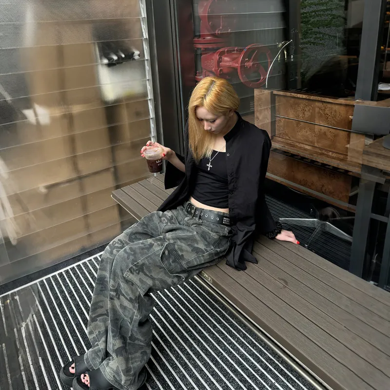PISYPOX Jeans Unisex Camouflage-4
