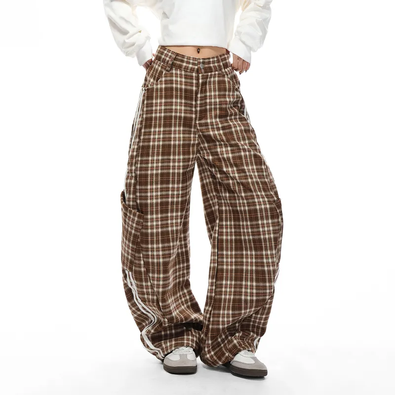 PISYPOX Casual Pants Unisex Coffee-4