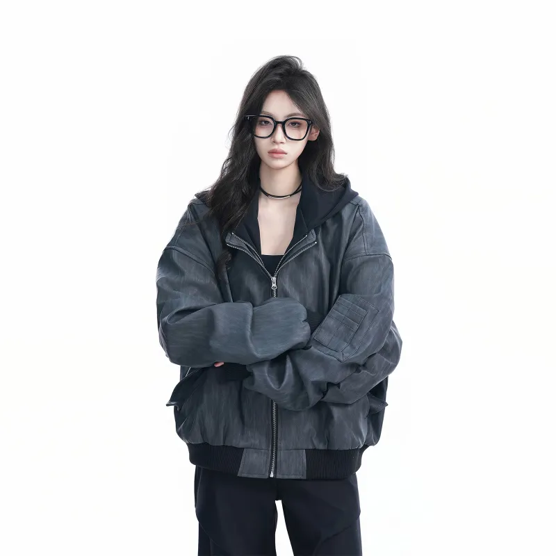 PISYPOX Jacket Unisex Black Gray-3