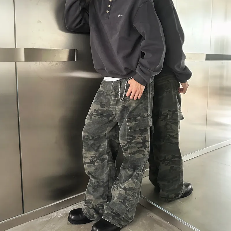 PISYPOX Jeans Unisex Camouflage-3