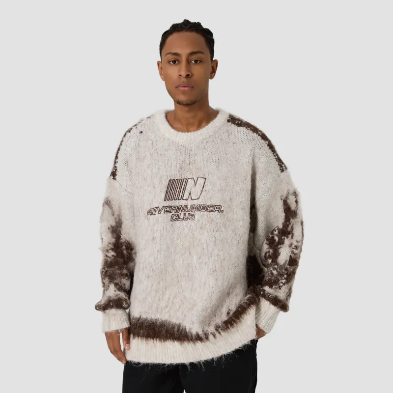 4EVER LAB Sweaters Unisex Milk Tea Beige-5