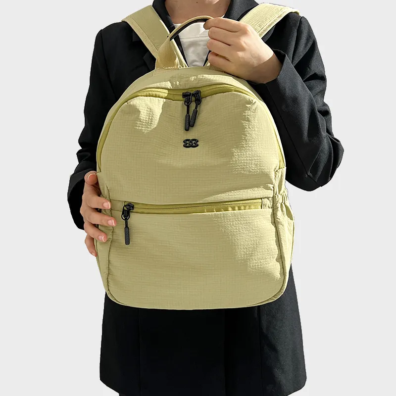BUHOWE Oxford Backpack Unisex Sage Green/Black-4