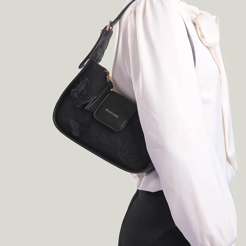 BUHOWE Polyurethane PU Shoulder Bag Women's Multicolor-17