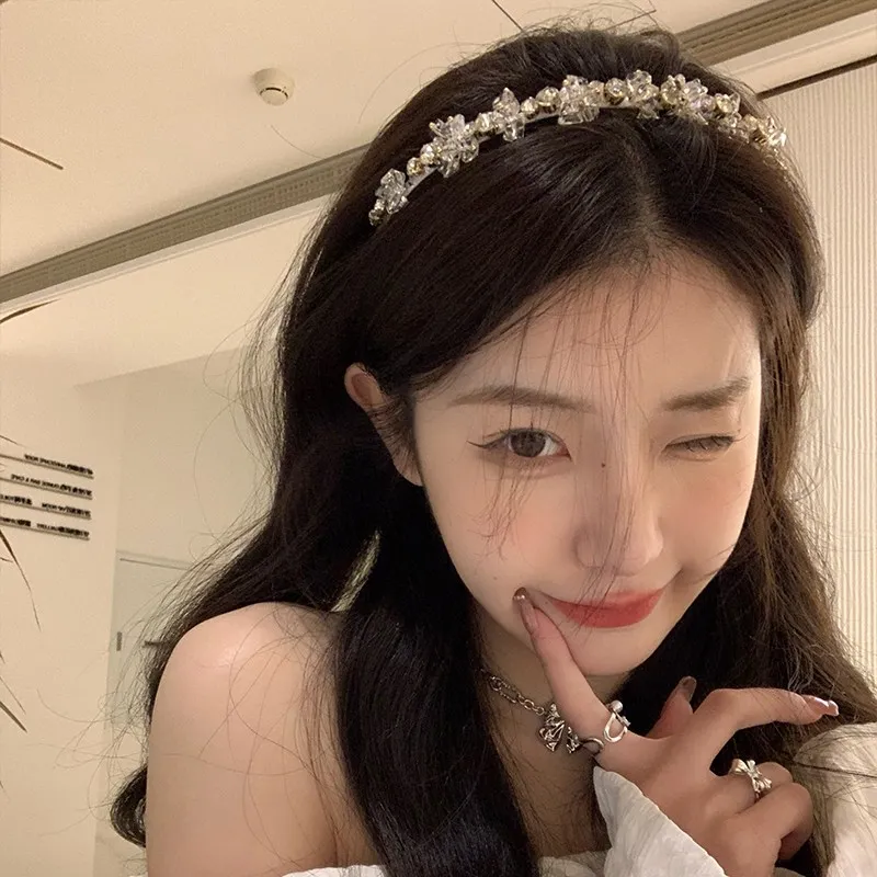 NICERURU Rhinestone Headbands Women's-1