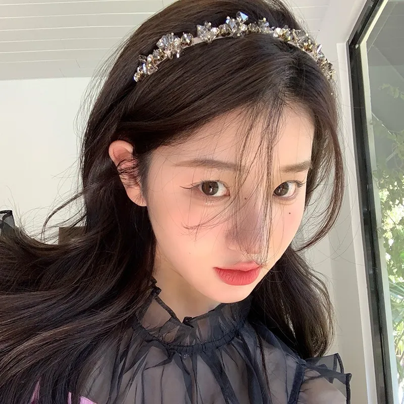 NICERURU Rhinestone Headbands Women's-3