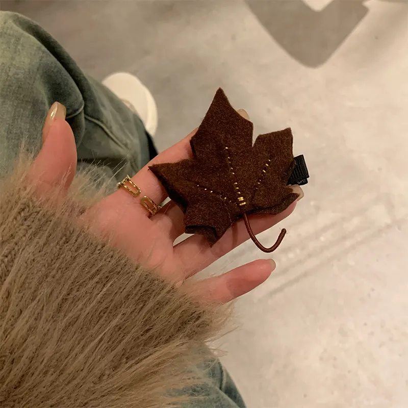 NICERURU Flannelette Hair Clips Women's-7