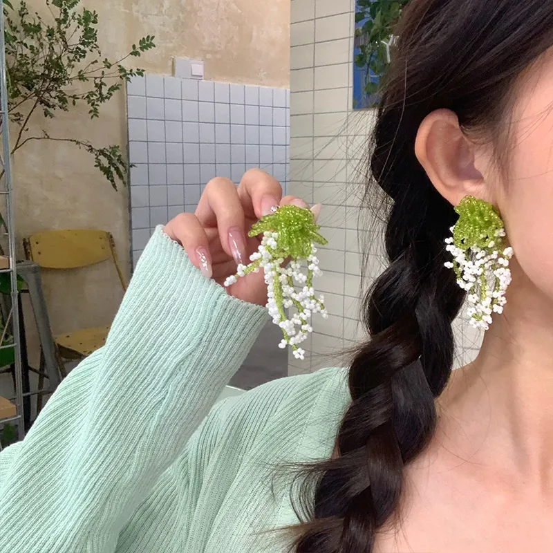 NICERURU Fishing Line Earrings Women's-7