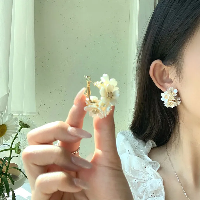 NICERURU 925 Sterling Silver Needle Stud Earrings Women's-2