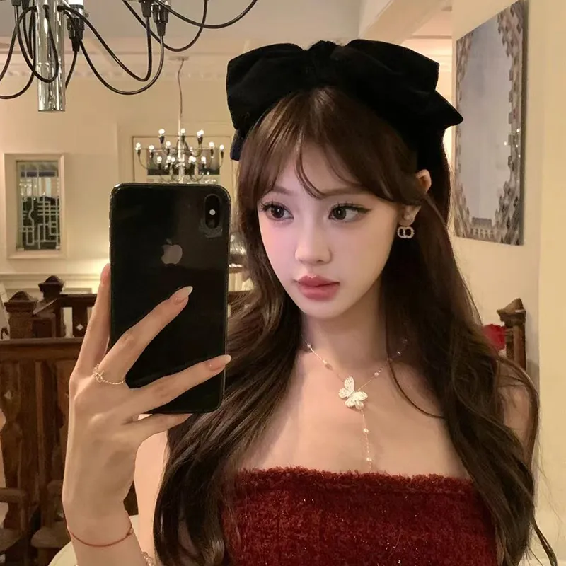 NICERURU Velour Headband Women's-1