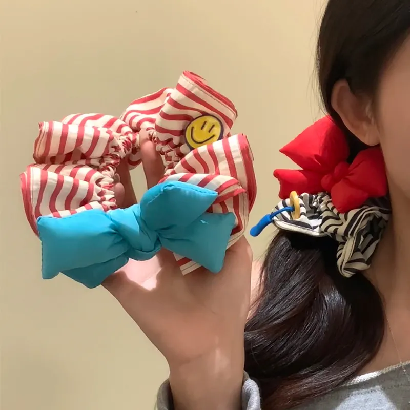 NICERURU Cotton Fabric Hair Tie Women's-5