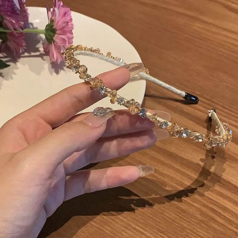 NICERURU Rhinestone Headbands Women's-7