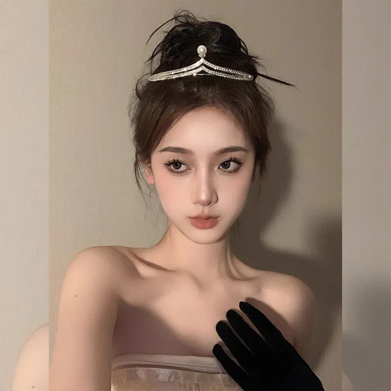 NICERURU Zircon Headbands Women's-9