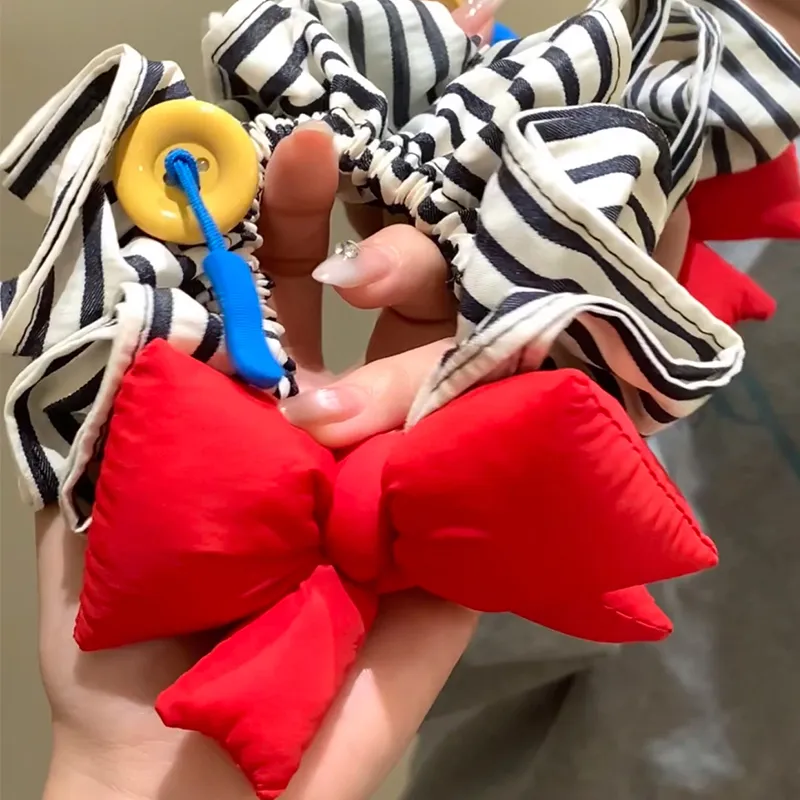 NICERURU Cotton Fabric Hair Tie Women's-3