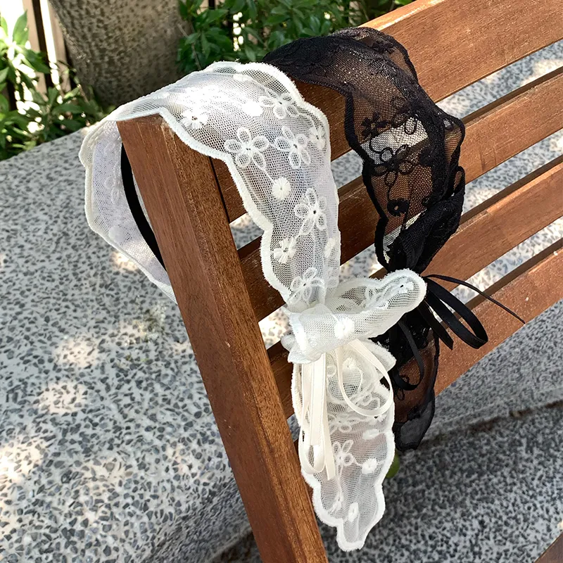 NICERURU Gauze Headbands Women's-2