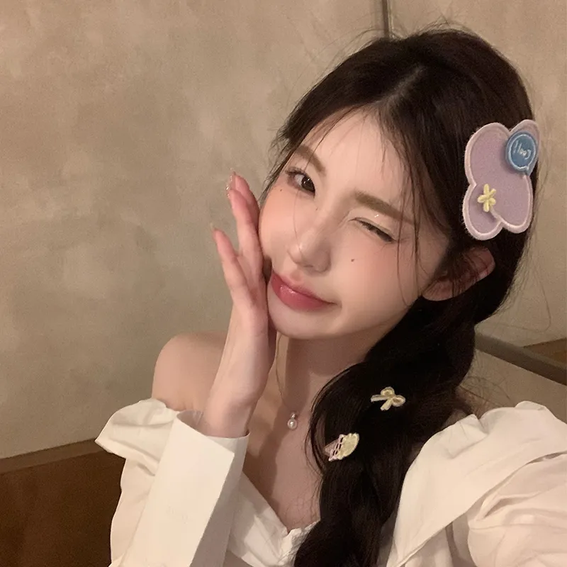 NICERURU Fabric Hair Clips Women's-9