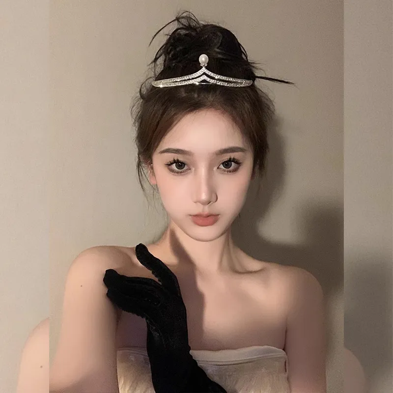 NICERURU Zircon Headbands Women's-1