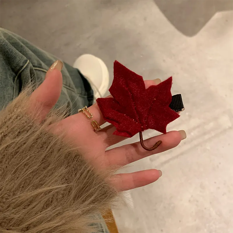 NICERURU Flannelette Hair Clips Women's-9