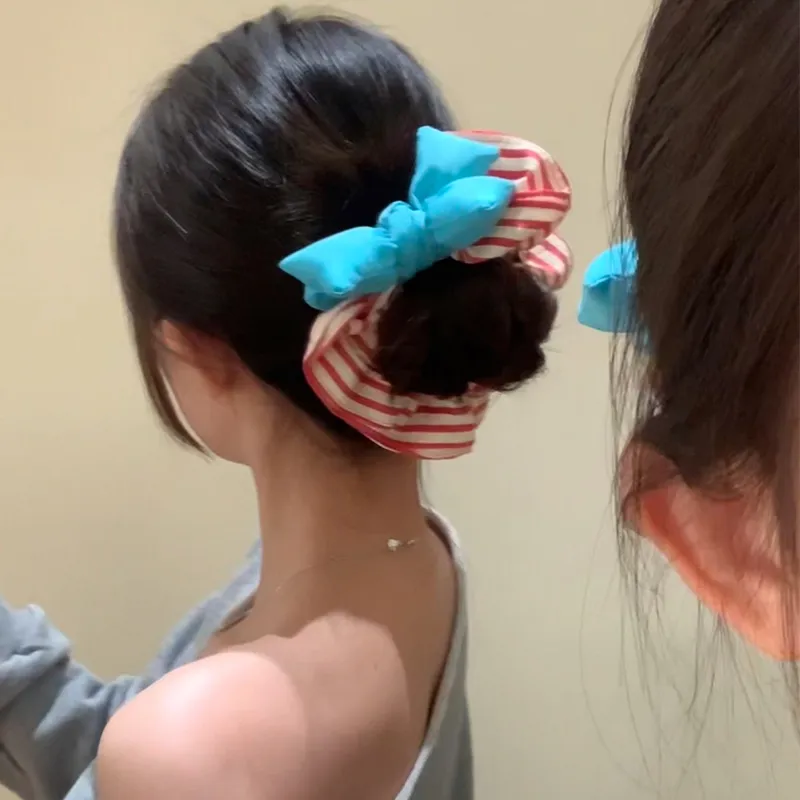 NICERURU Cotton Fabric Hair Tie Women's-7