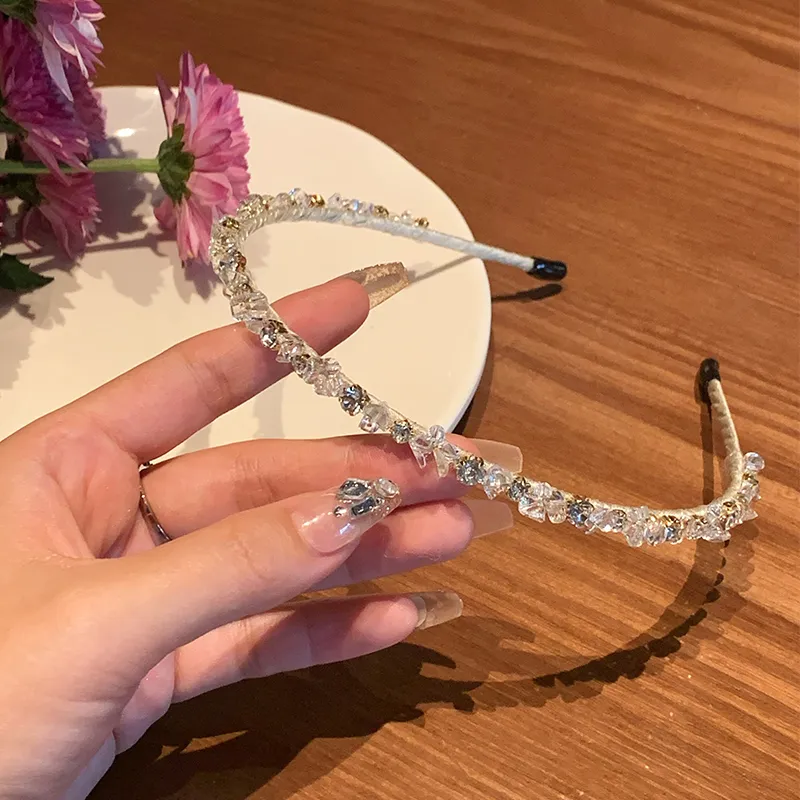 NICERURU Rhinestone Headbands Women's-13