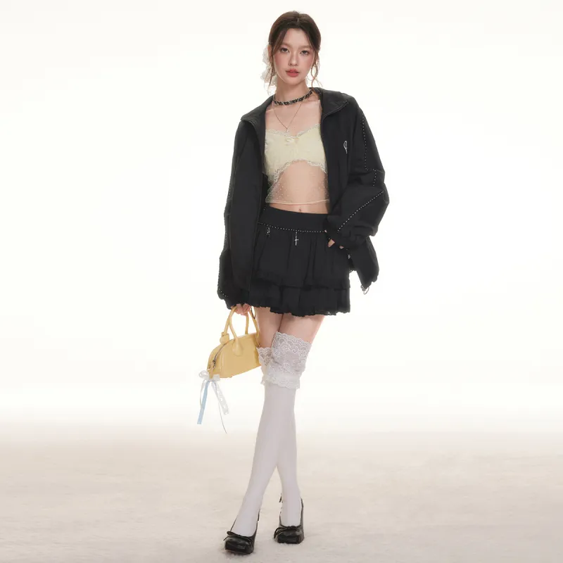 I'M ONE Cropped Coats Women's-14