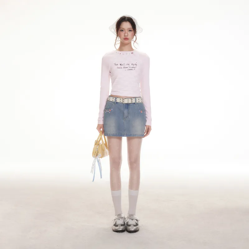 I'M ONE Denim Short Skirts Women's-13