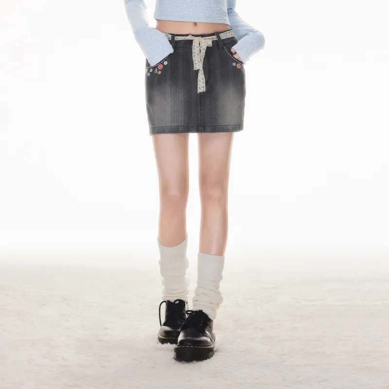 I'M ONE Denim Short Skirts Women's-2