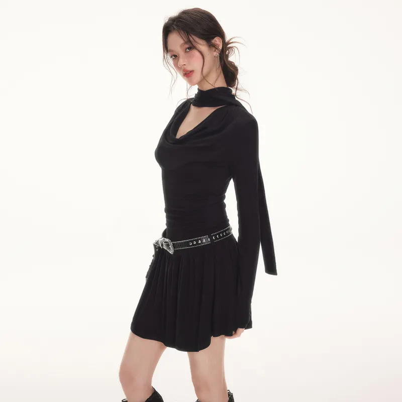 I'M ONE Long Sleeved Dresses Women's Black-2