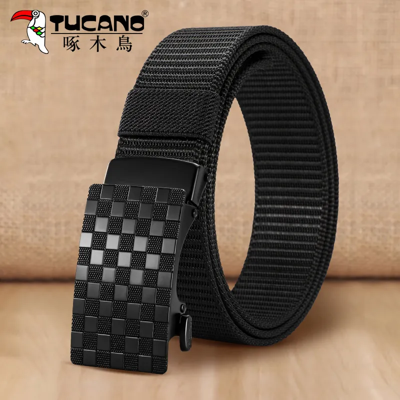 TUCANO Fabric Leather Belts Unisex 3.5cm-1