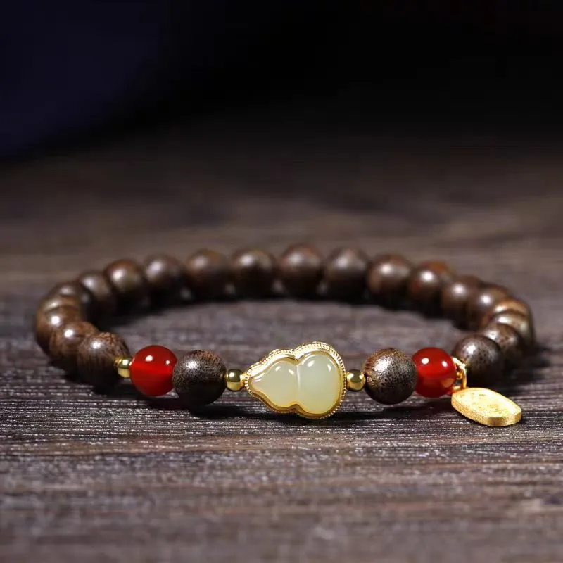 YIZHILIN Fragrance Agarwood Bracelets Unisex-3