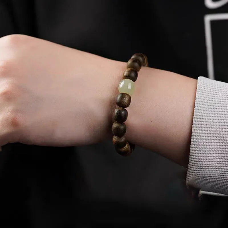YIZHILIN Fragrance Agarwood Bracelets Unisex-4