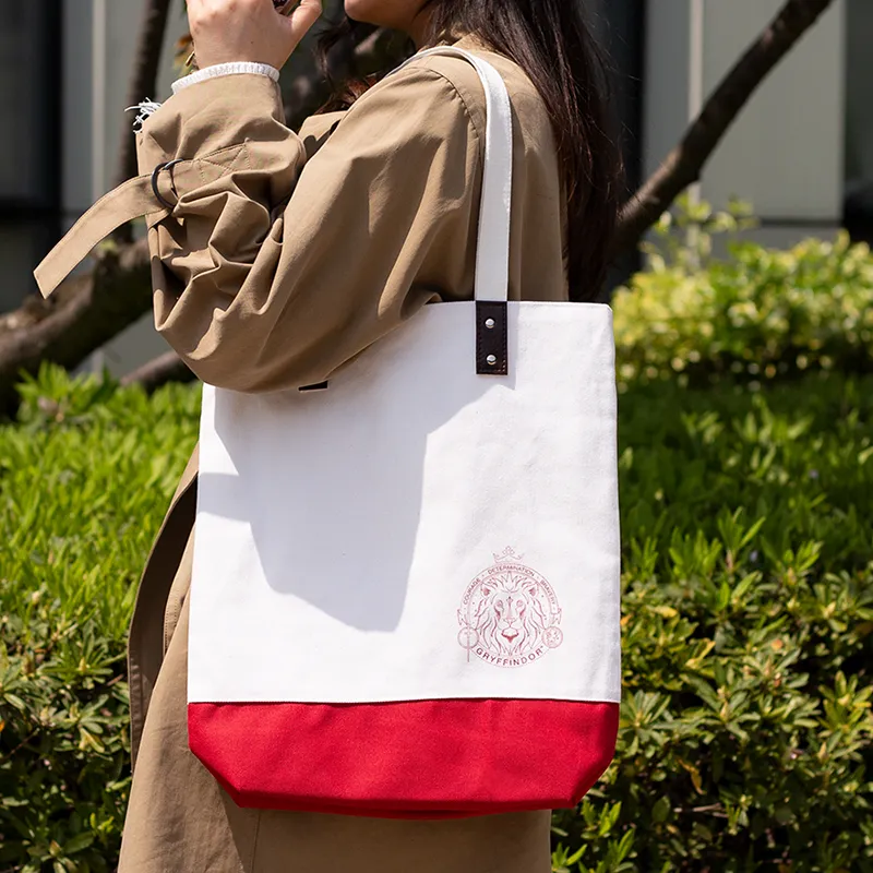 HARRY POTTER Canvas Bag, Tote Bag, Shoulder Bag Unisex Lion Pavilion Red/Snake Pavilion Green-1