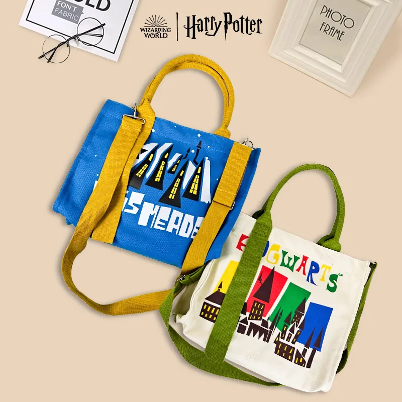 HARRY POTTER Canvas Tote Bag, Shopping Bag, Handbag Regular Women's Multicolor-2