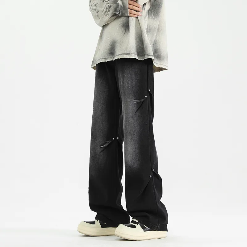 PAINT STAIN Jeans Unisex Dark Purple-25
