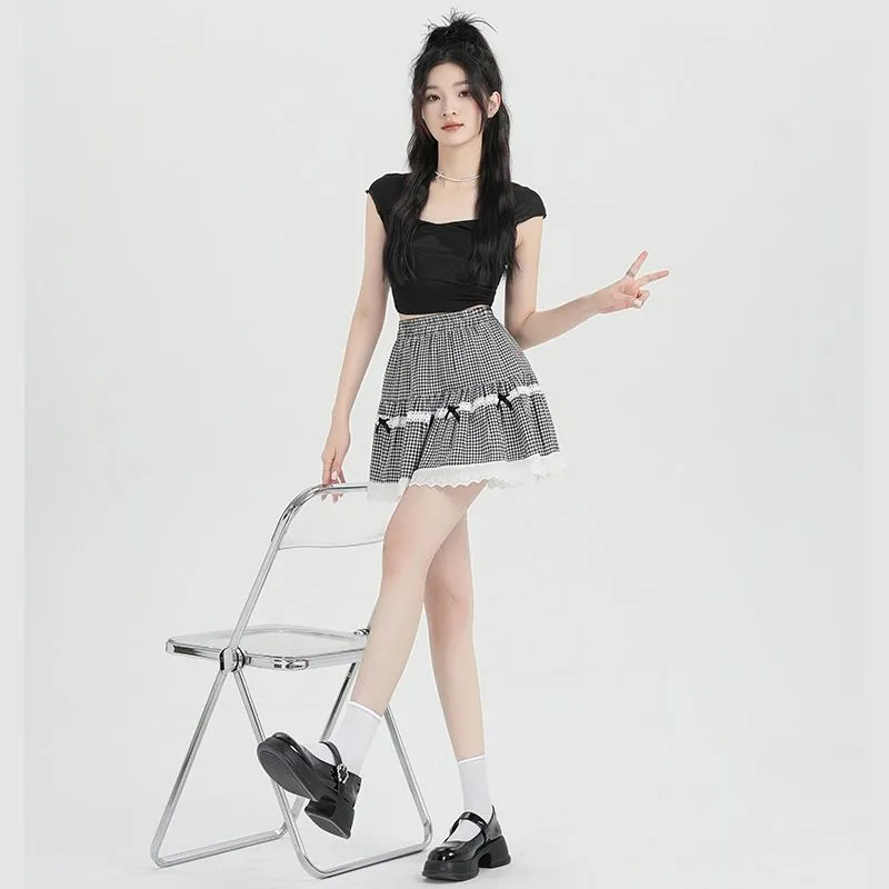 YINLEI Casual Short Skirts Women's-3