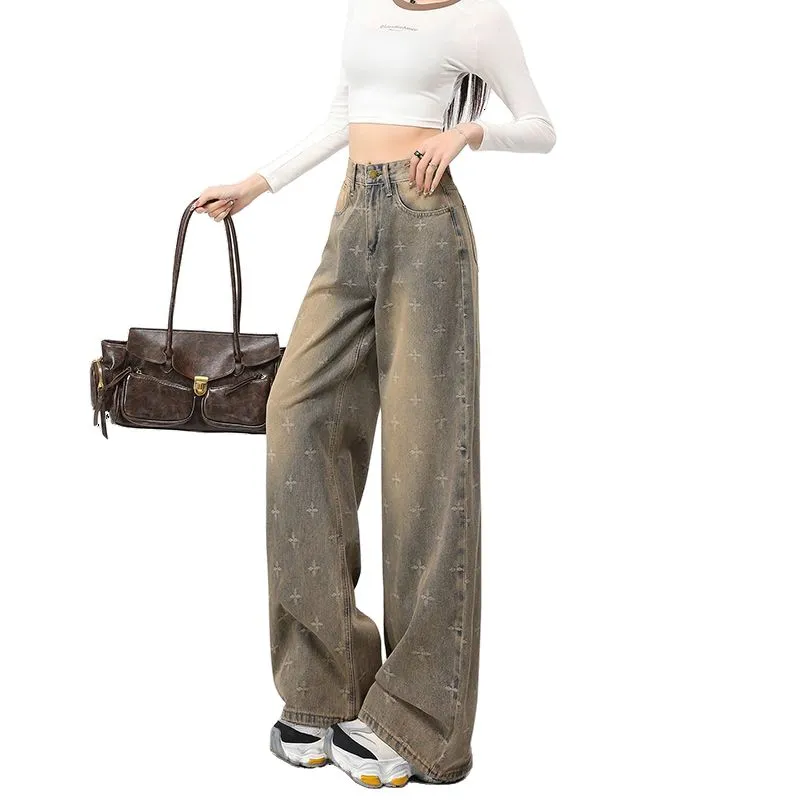 YINLEI Jeans Women's Nostalgic Blue-3