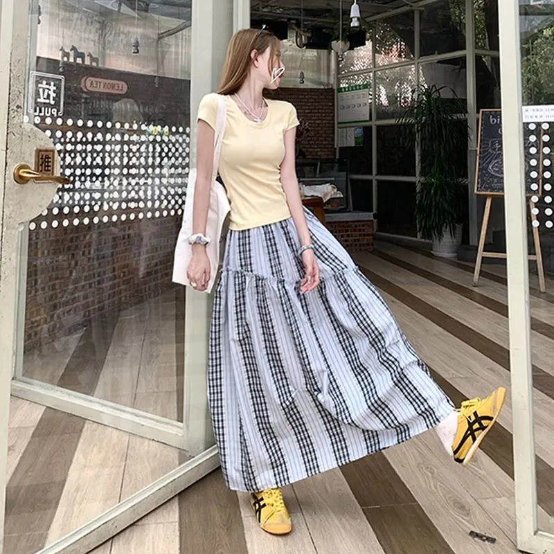 YINLEI Casual Long Skirt Women's-2