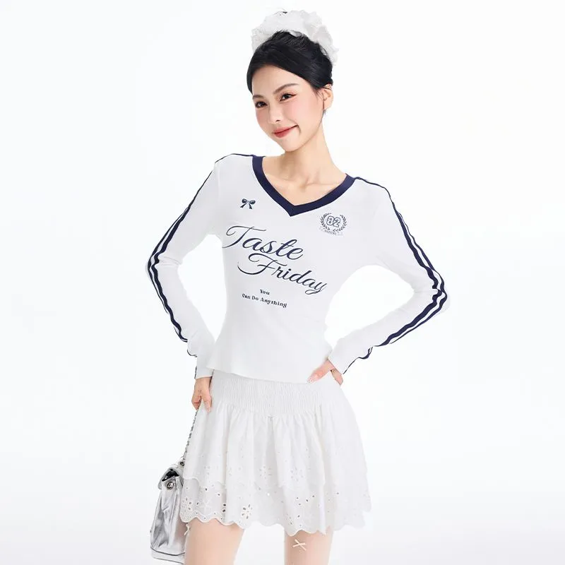 YINLEI T Shirts Women's White-2