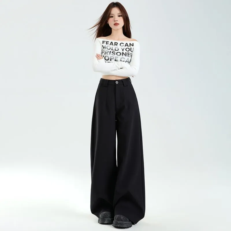 YINLEI Suit Trousers Women's Black-1