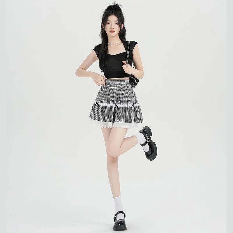 YINLEI Casual Short Skirts Women's-2