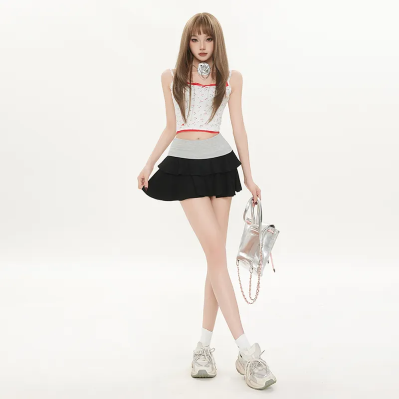 YINLEI Casual Short Skirts Women's-2