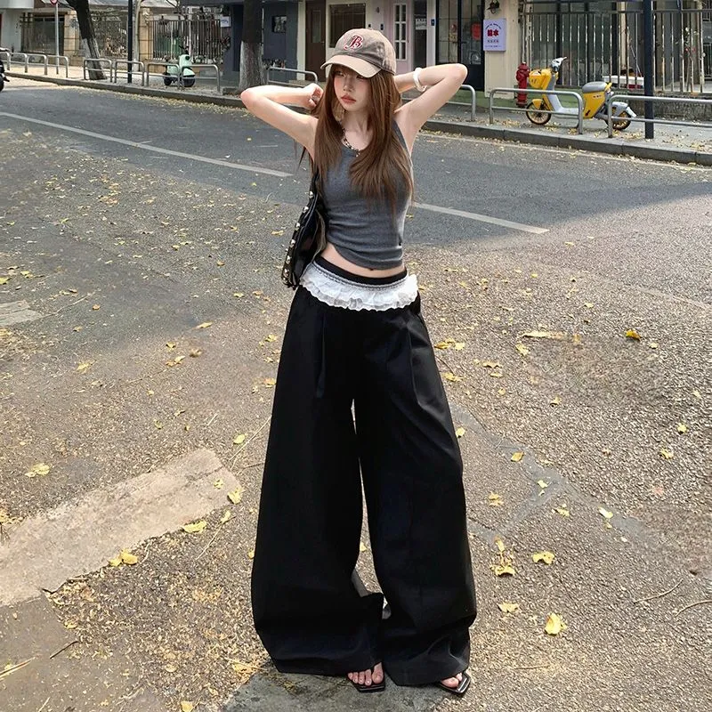 YINLEI Casual Pants Women's Black-5
